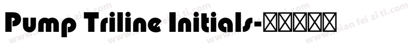 Pump Triline Initials字体转换